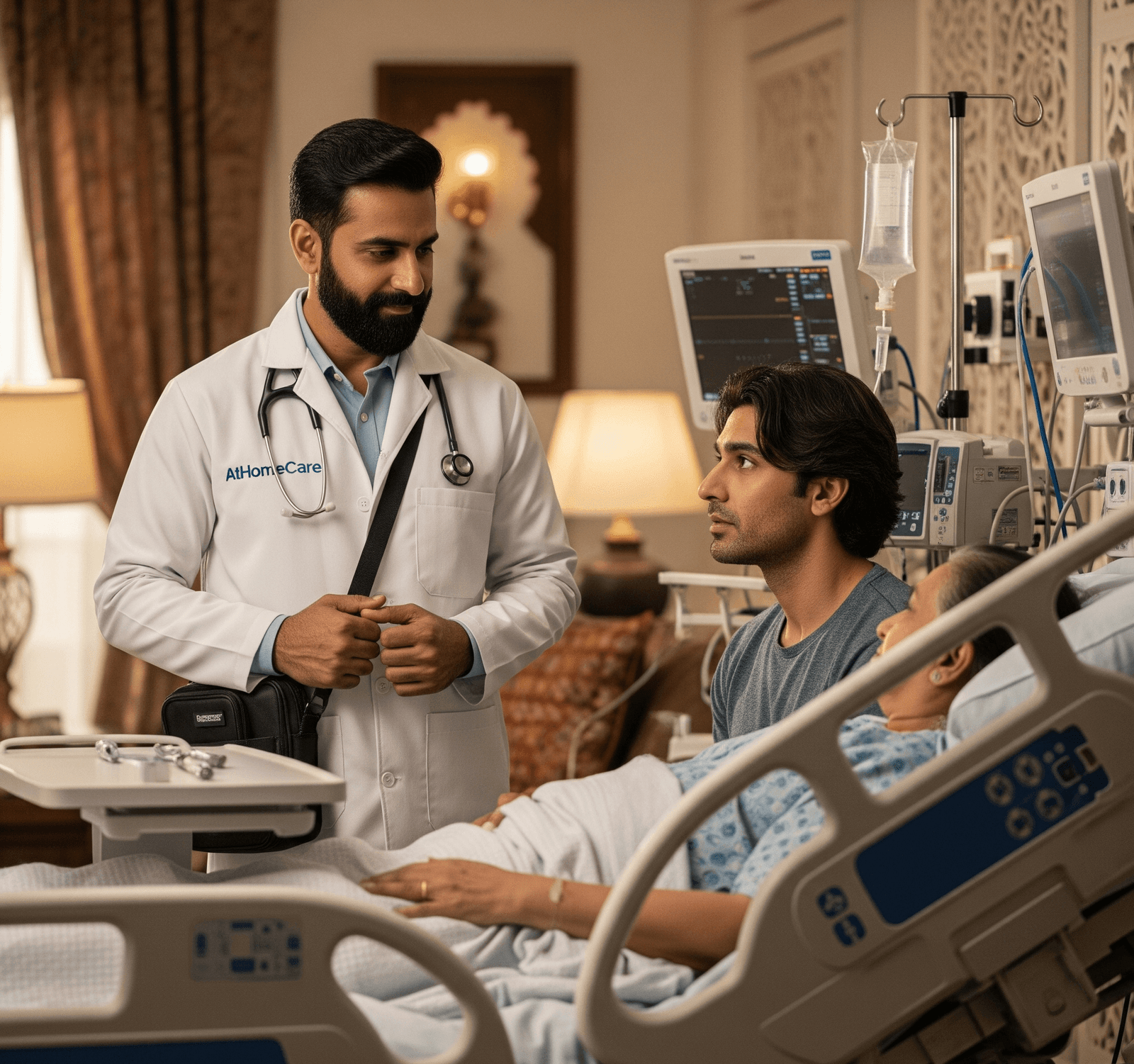 Professional home healthcare team serving Indore