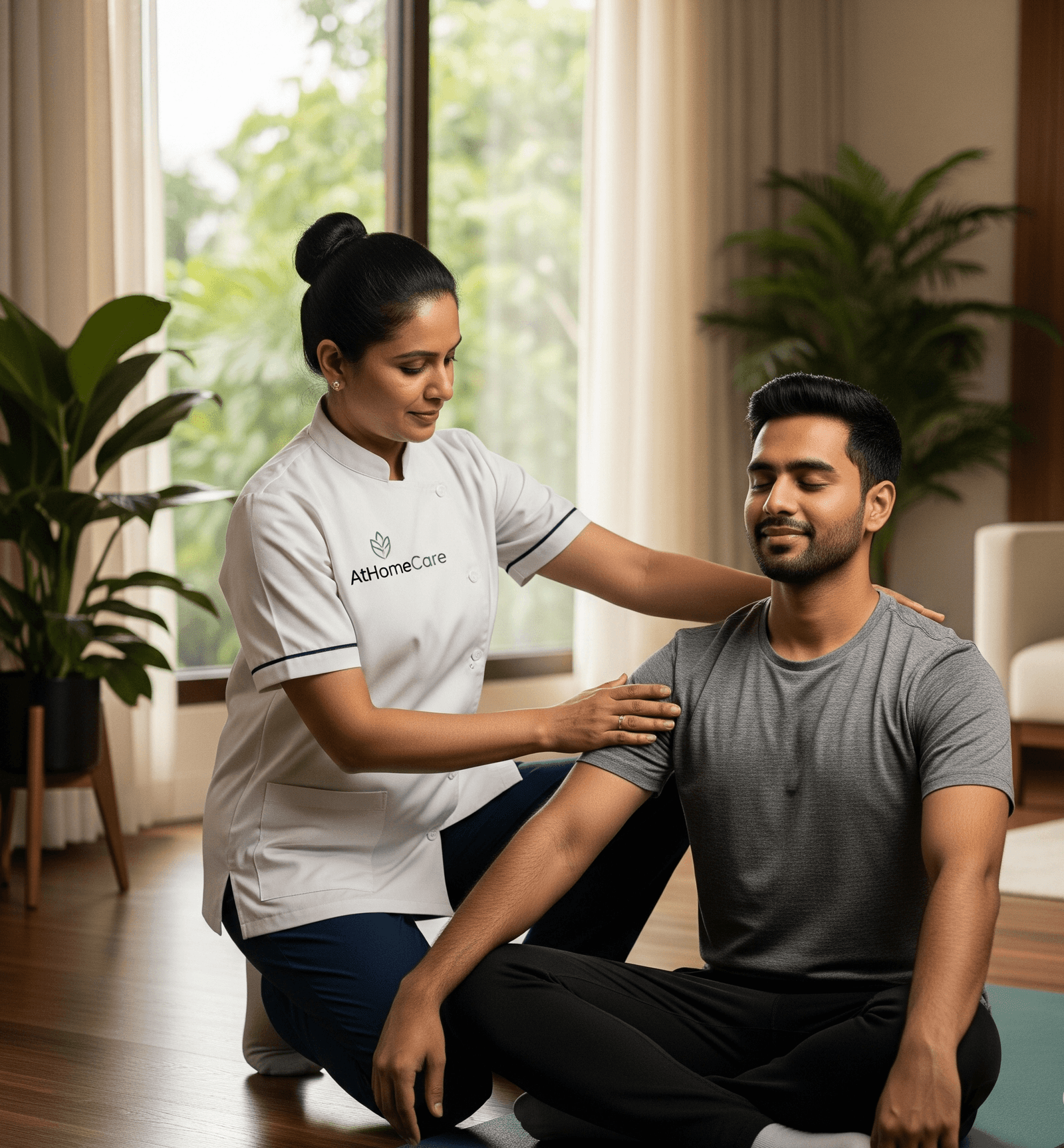 AtHomeCare home nursing and caregiver team for Kanpur